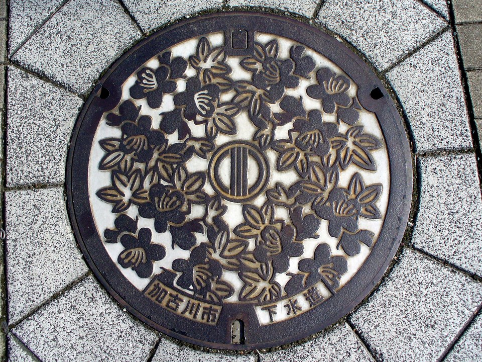 Japanese-manhole-cover-art by S.Morita photographer