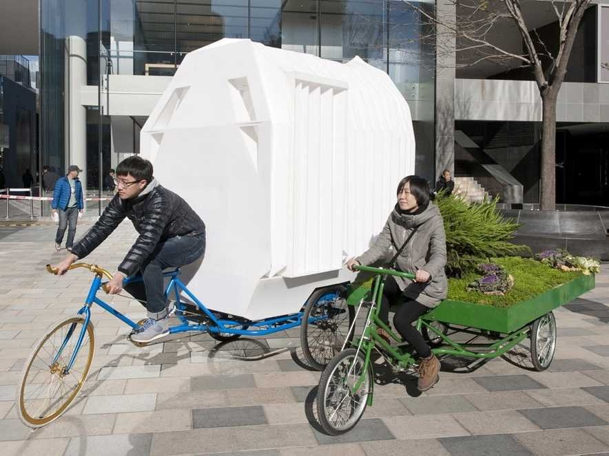 small-home built-on-top-of-a-tricycle, Beijing, china, tiny homes