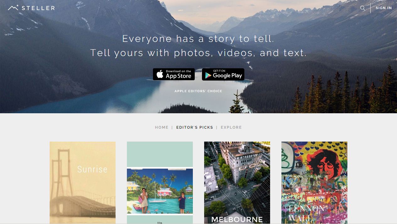 steller website travel