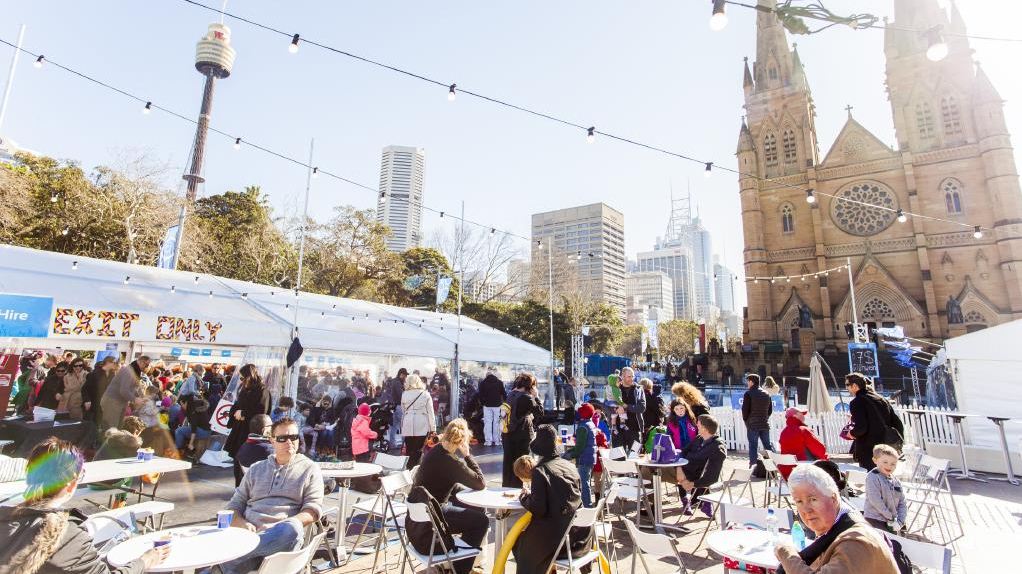 The Winter Festival takes over in forecourt of St Mary’s Cathedral