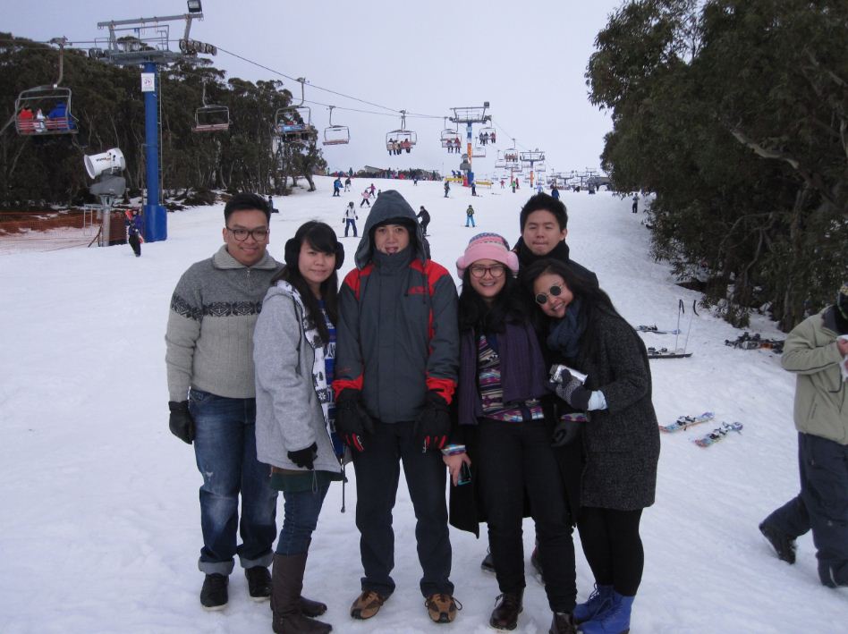 snow melbourn city winter australia