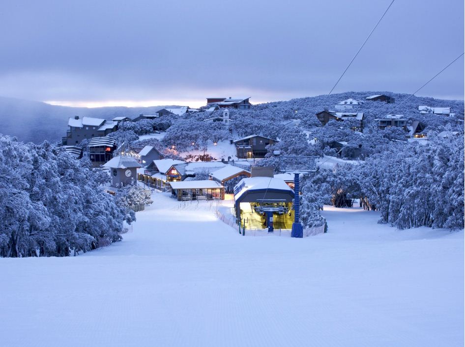 snow melbourn city winter australia