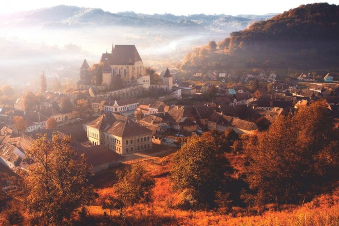 biertan transylvania romani autumn castles