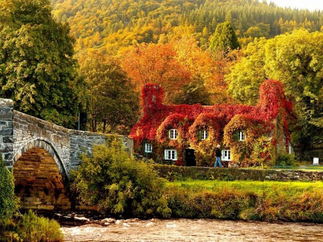 llanrwst wales autumn travel photos