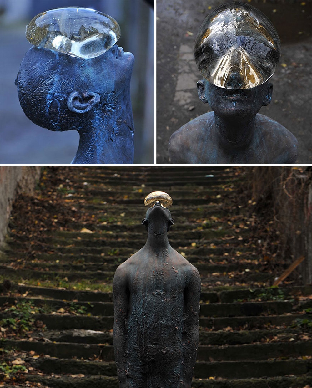 Raindrop statue-Nazar Bilyk Raindrop - Ukraine -most creative sculpture around the world