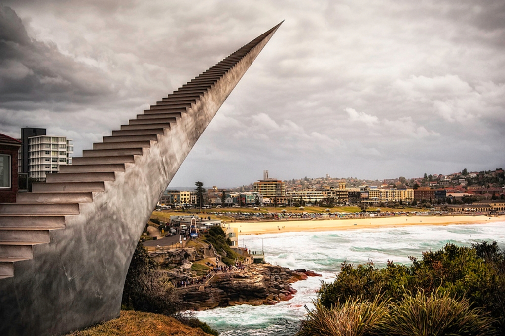 Staircase statue-Bondi, Australia-best creative sculpture in the world