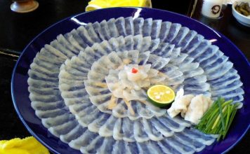 Fugu (pufferfish), Obama City kobe beef kansai region cuisine japan 2