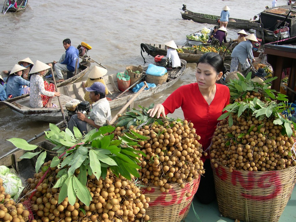 cai rang floating market can tho province mekong delta attractions