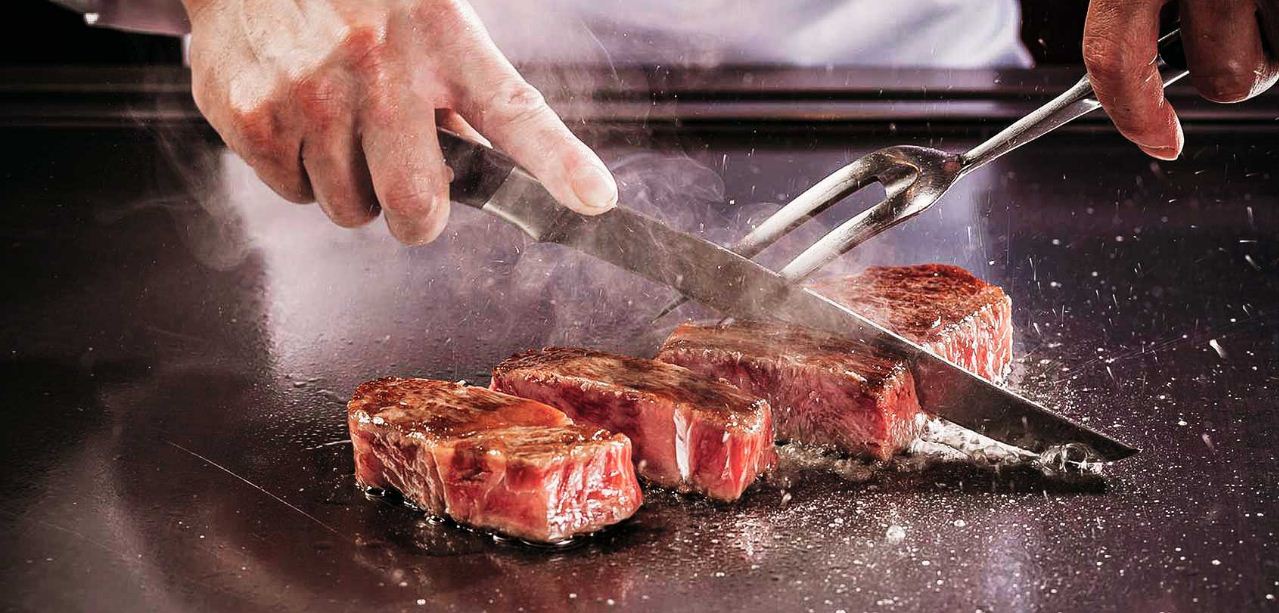 Kobe wagyu teppanyaki