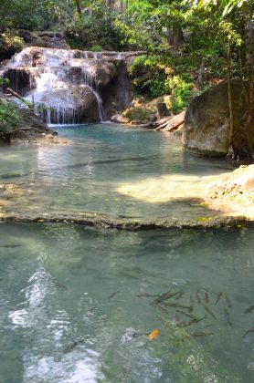 erawan waterfall from bangkok