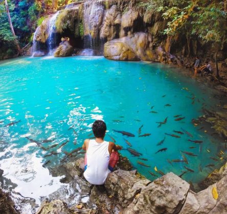 erawan waterfall from bangkok