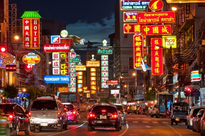 Yaowarat Road at night-best bustling place in Chinatown - Bangkok Yaowarat Road at night-best bustling place in Chinatown - Bangkok