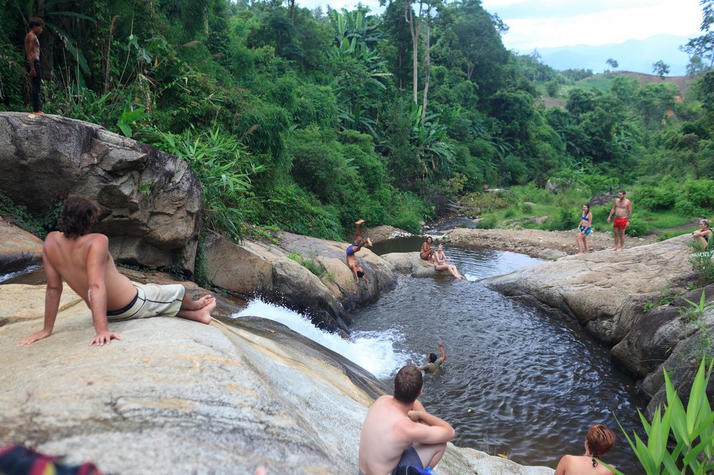 Mor Paeng Waterfall in Pai, Thailand