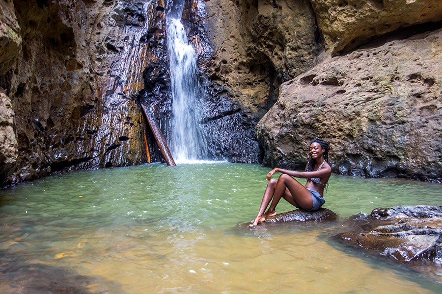 Pam Bok Waterfall in Pai Thailand