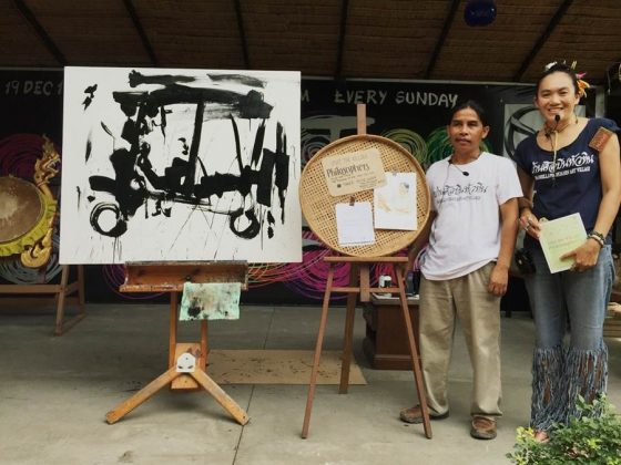 Tawee Kasa Ngam hua and his wife hin art village baan sillapin artists village hua hin artist village