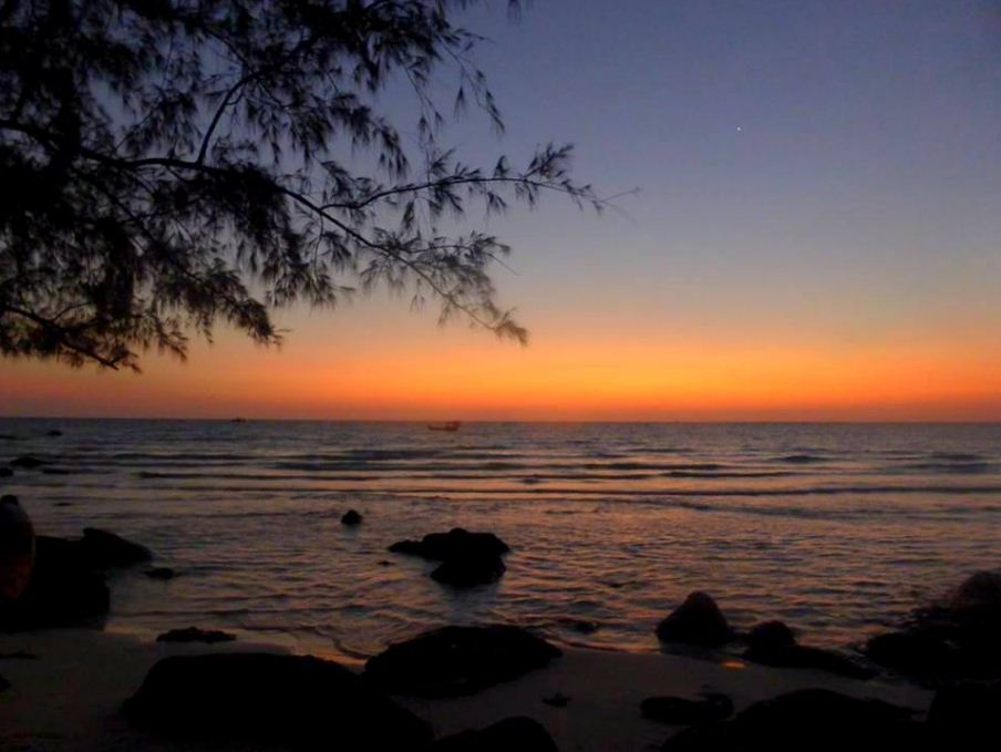 Sunset on Long beach, Koh Rong
