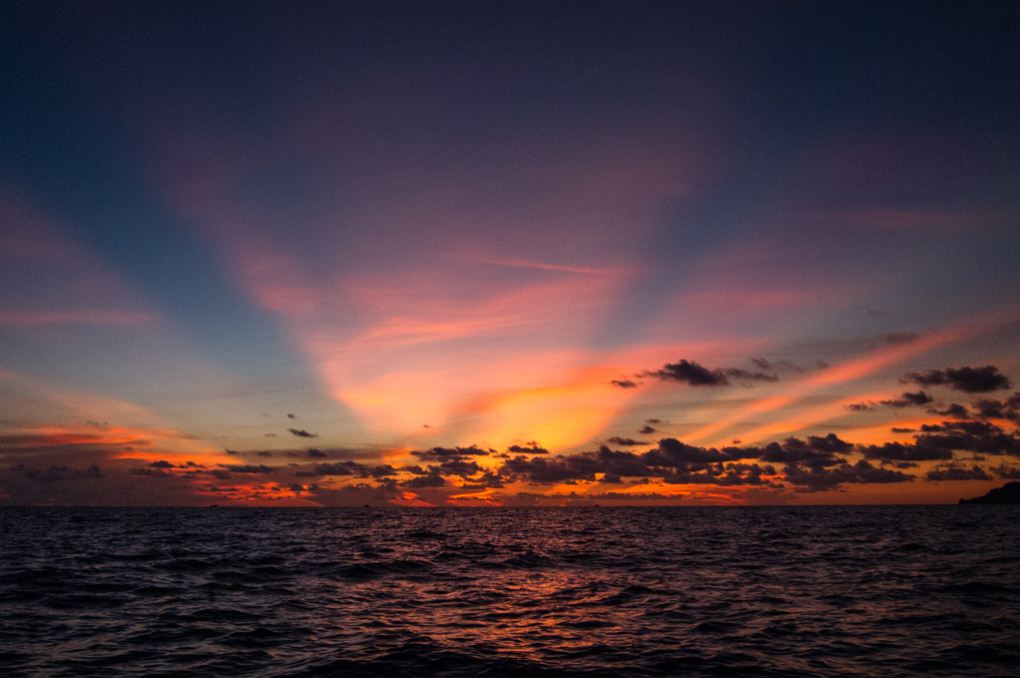southwest beach koh rong island cambodia sunrise
