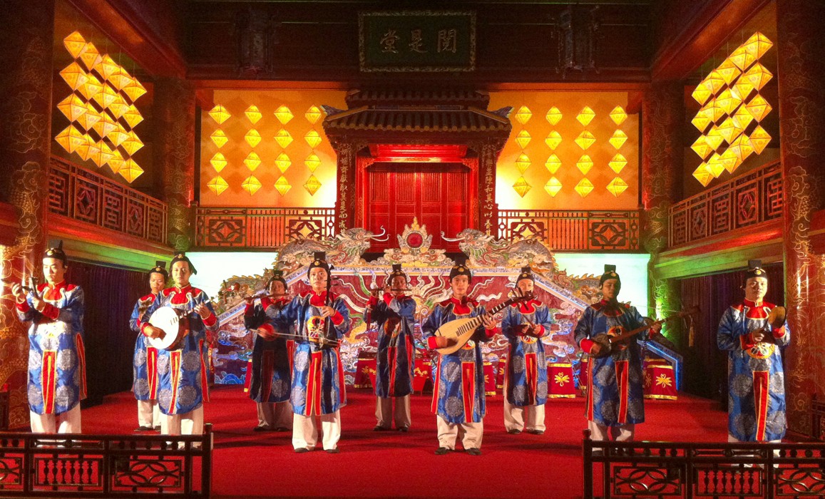 Visiting Hue Citadel at night
