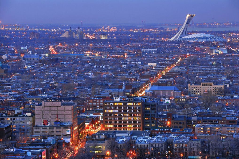 montreal city view from mount royal