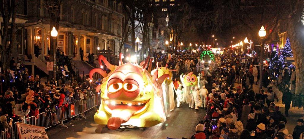 quebec winter carnival night parade