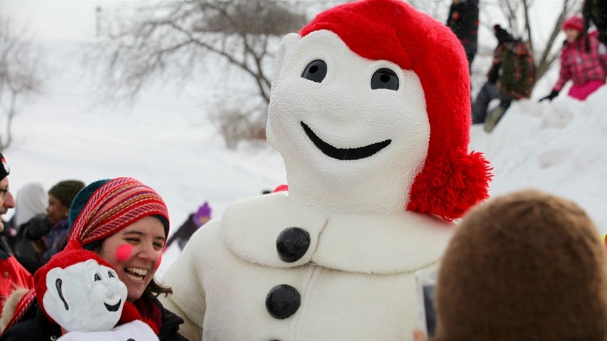 Bonhomme is the 7-feet tall snowman who is the mascot, official spokesperson, and star of the Quebec Winter 'Carnaval'.