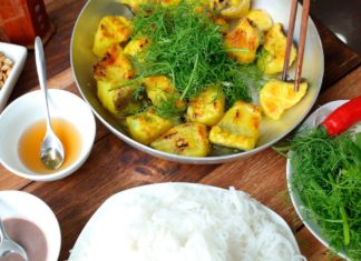 cha ca la vong la vong hanoi la vong fish ball hanoi recipe (1)