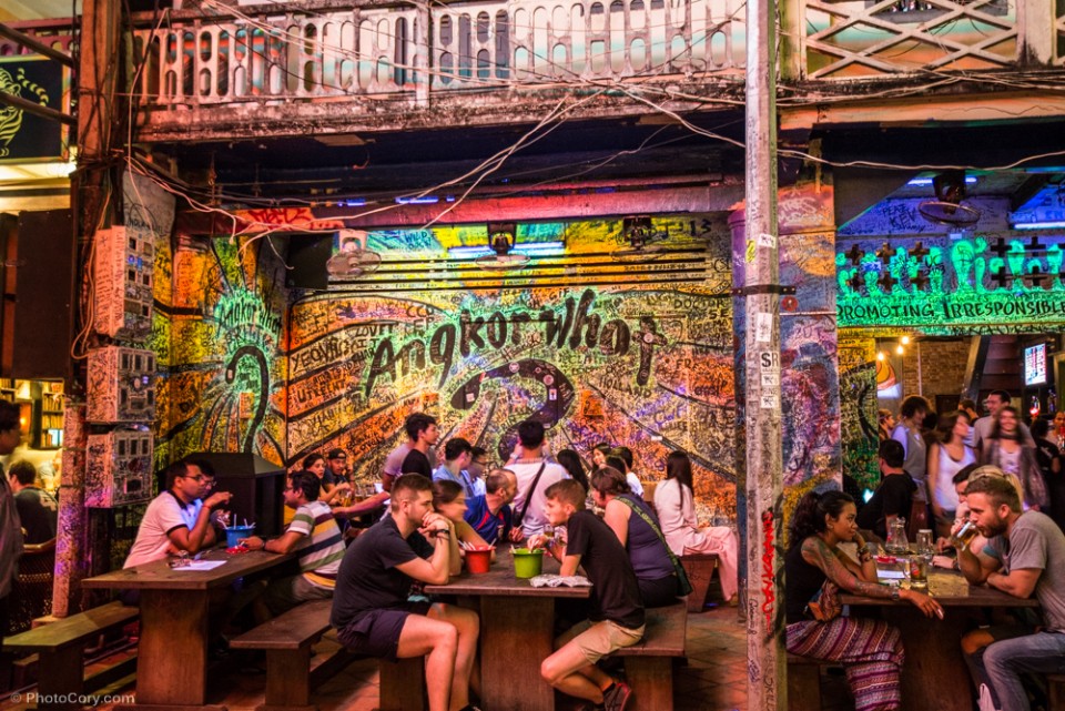 Angkor What Angkor What Bar. One of the best nightclubs in Siem Reap.