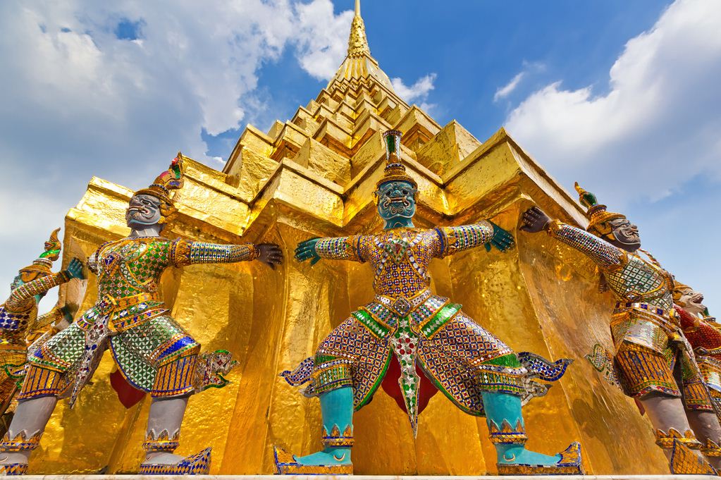 Wat Phra Kaew in Grand Palace. One of the top places to visit in Bangkok, Thailand