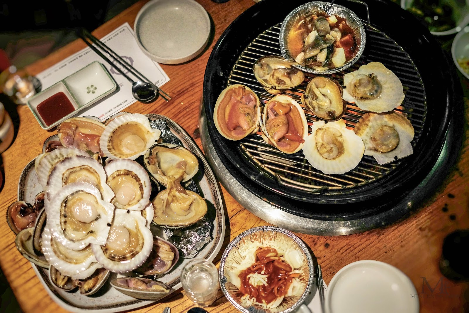 Seafood restaurant in Eulwangni Beach, Korea