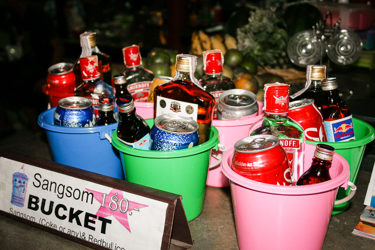 Buckets for sale in Koh Phi Phi