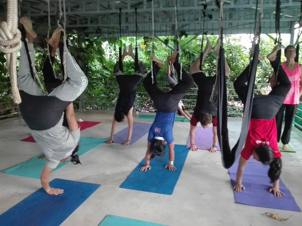 Yoga class in kampot