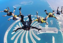 skydiving in dubai