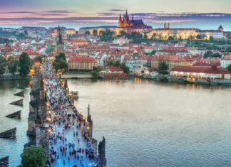 Prague, one of the best honeymoon destinations in Europe.
