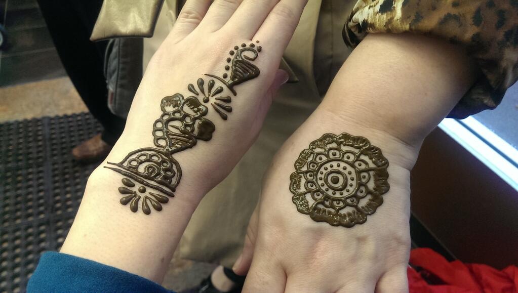 Henna tattoos