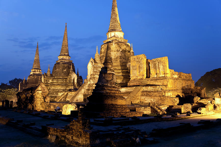 Wat_Phra_Si_Sanphet, Three chedis_temple_Thailand