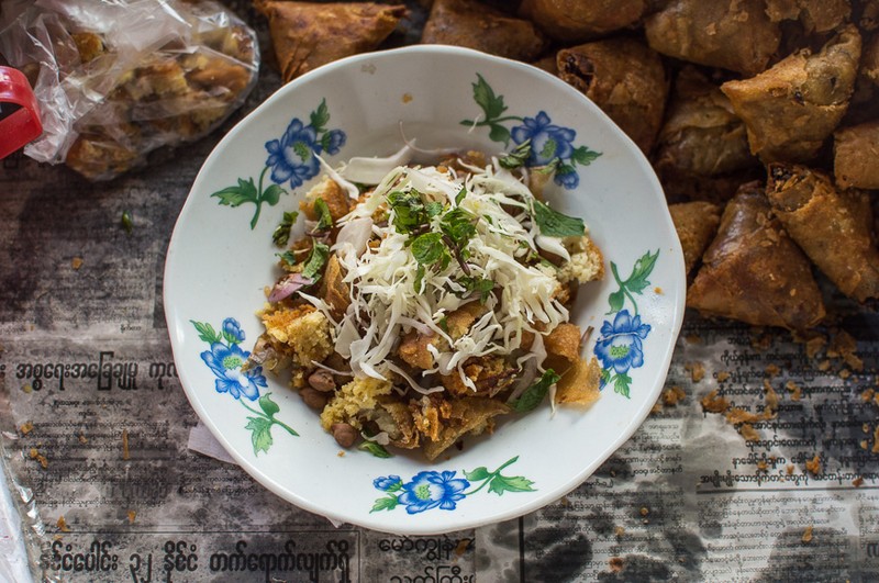 Samosa thoke Myanmar