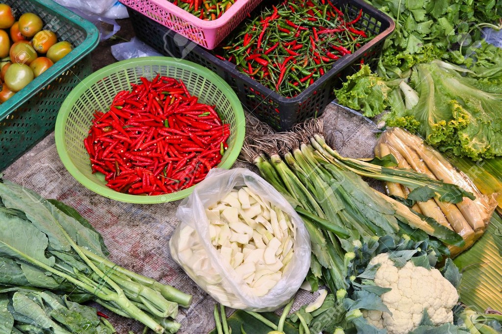 Maeklong Railway Market in Thailand