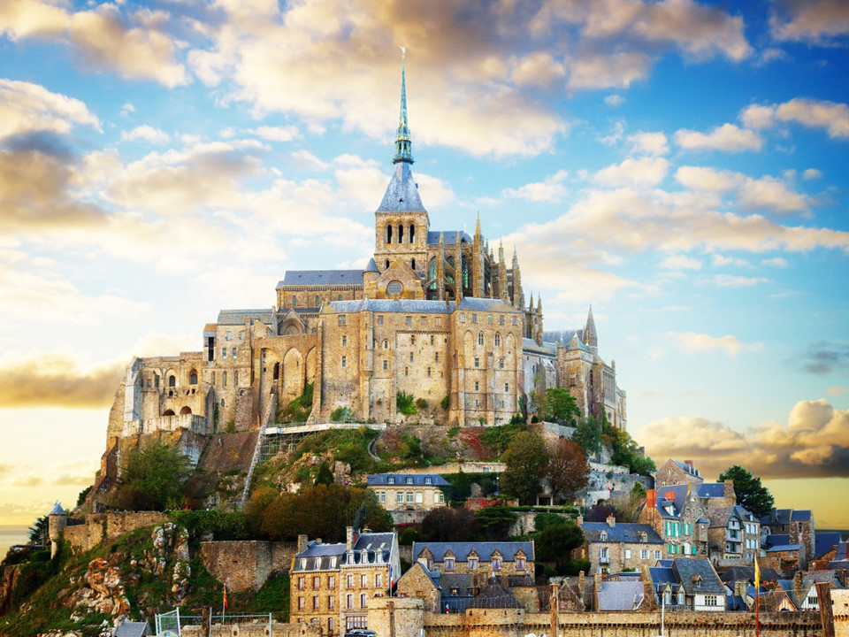 Mont Saint-Michel church, France-4 famous churches in europe beautiful churches in europe