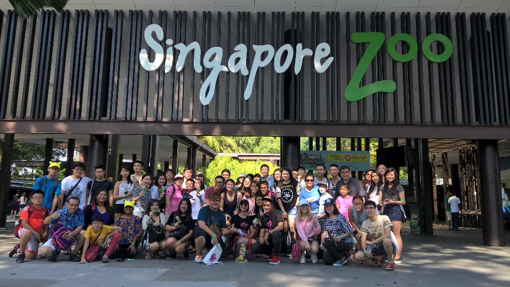 The visitors in Singapore zoo1