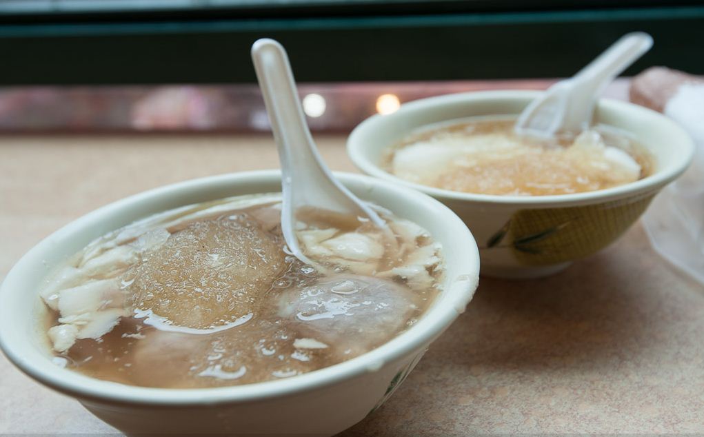 Douhua (tofu pudding) in Taipei, Taiwan