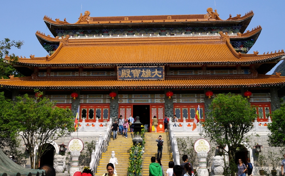 Incense offerings at the Po Lin Monastery near the Big Buddha in Hong Kong.