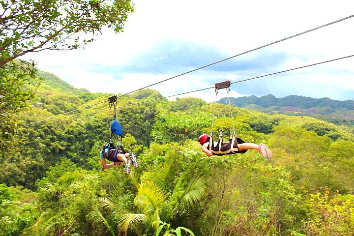 Zipline locboc river