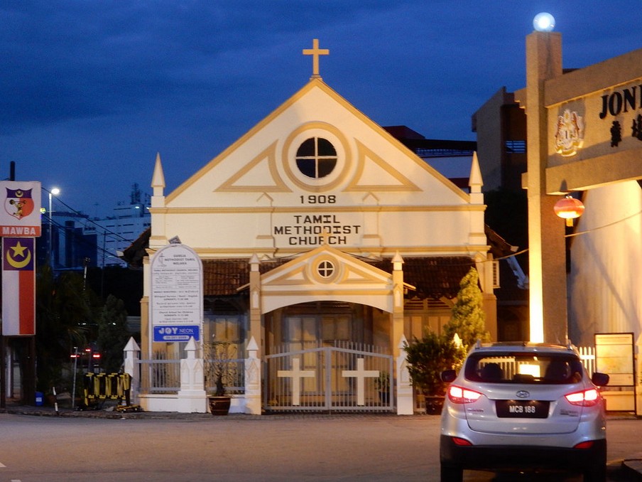 Tamil Methodist Church. Credit image: malacca travel blog.