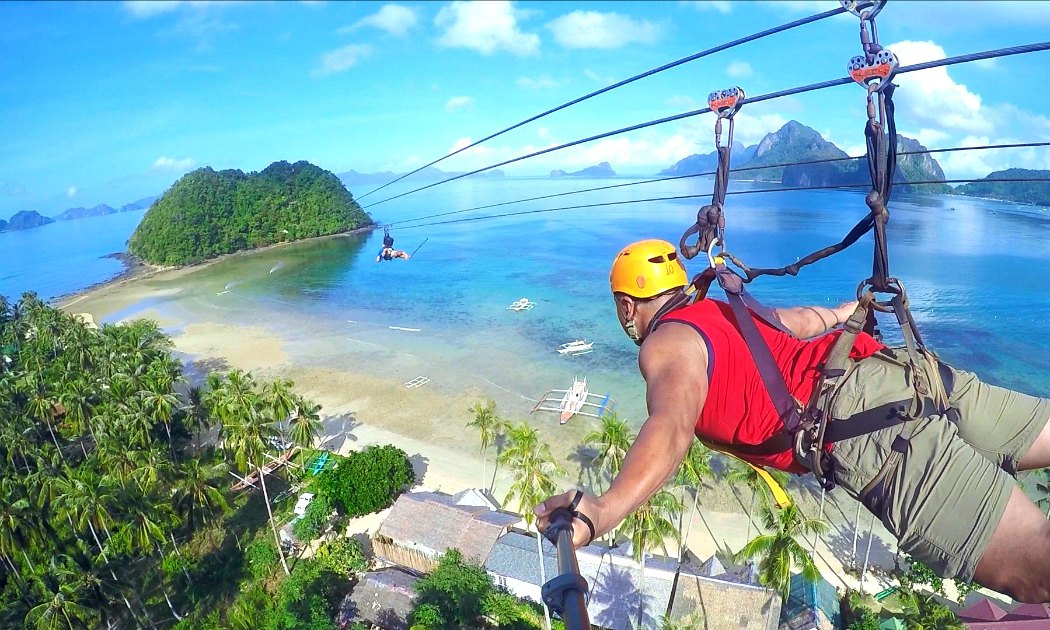 zipline in el nido palawan