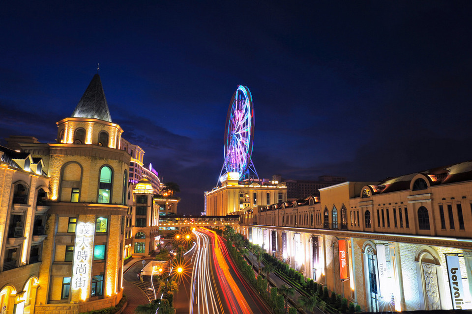 EDA World at night