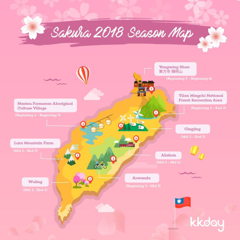 cherry blossom in taiwan 2018 forecast