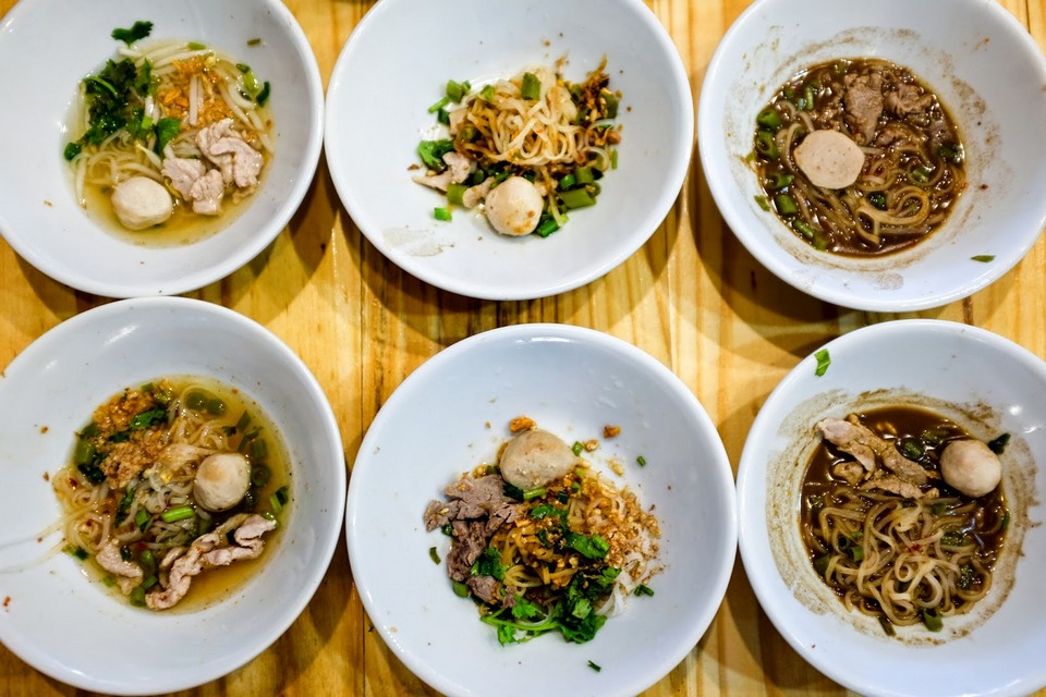 Boat Noodles at Victory Monument, Bangkok
