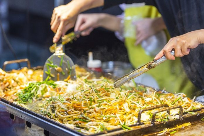 Bangkok street food vendor Bangkok street food vendor