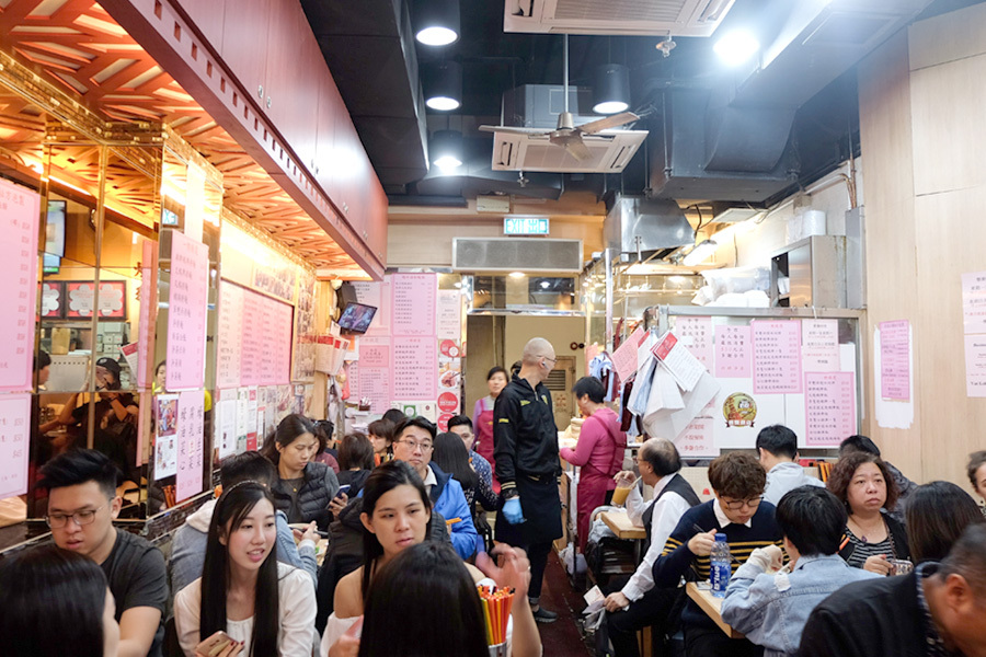 Inside Yat Lok roast goose restaurant