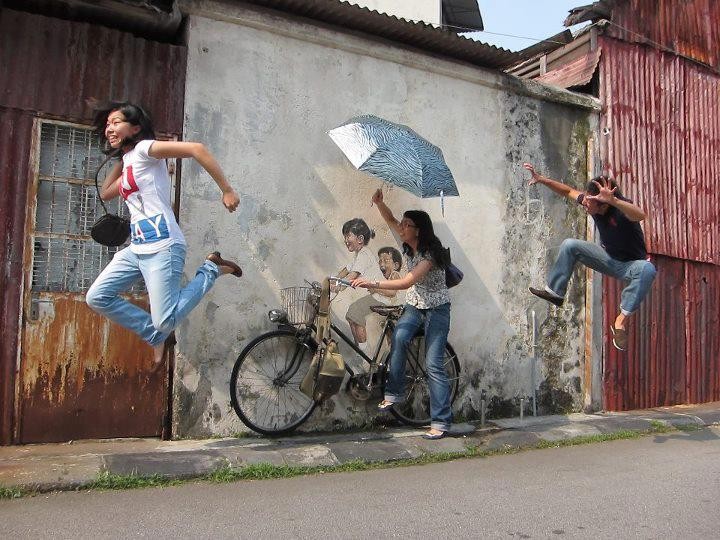 The wall painting of Penang